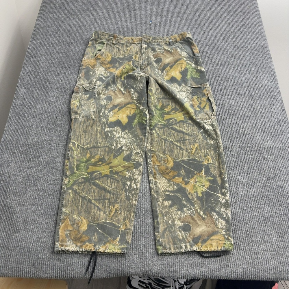 Mossy Oak Field Staff Cargo Pants Mens XL Camo Cotton Blend Break Up Infinity